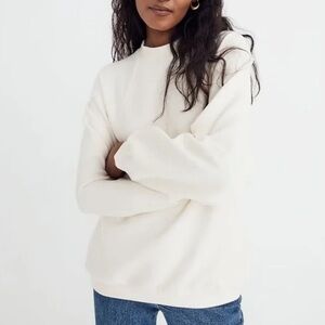 13. Madewell Cream Crewneck Sweater